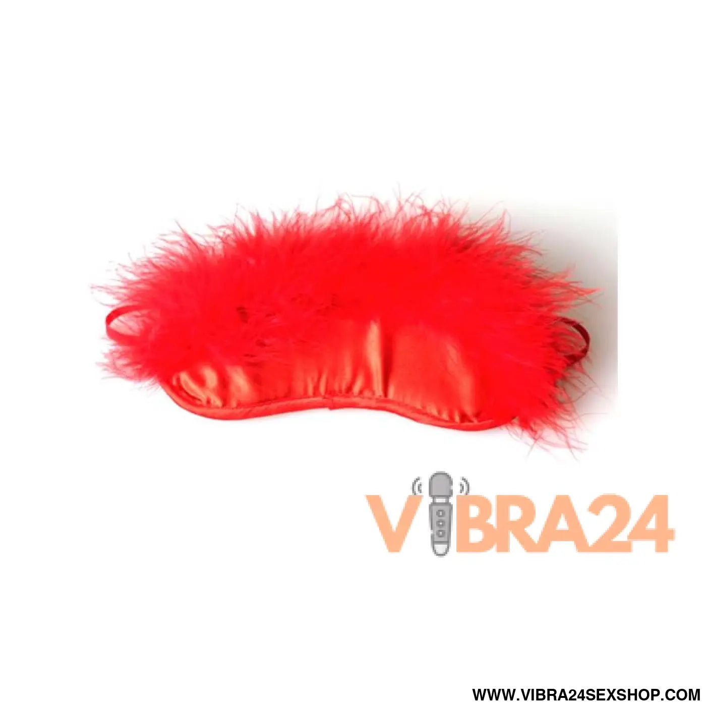 Secret Play Red Marabou Blindfold
