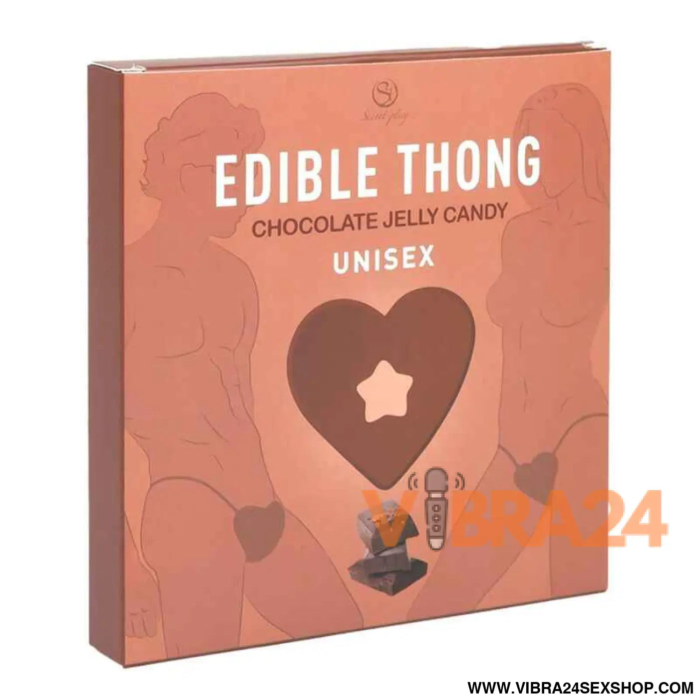 SECRET PLAY - TANGA DE GOMA CHOCOLATE