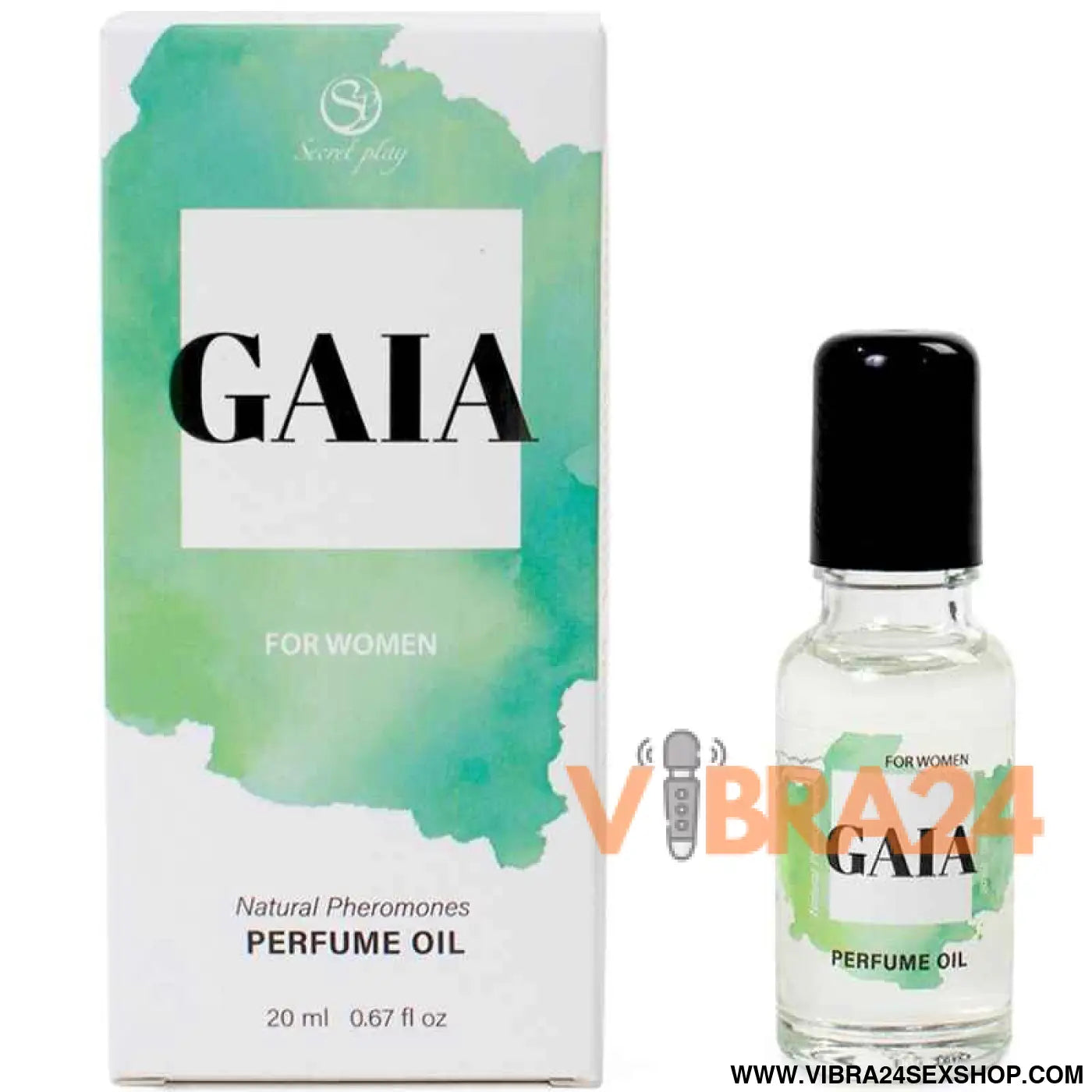 SECRETPLAY - GAIA PERFUME NATURAL FEROMONAS EM ÓLEO PARA MULHERES 20 ML