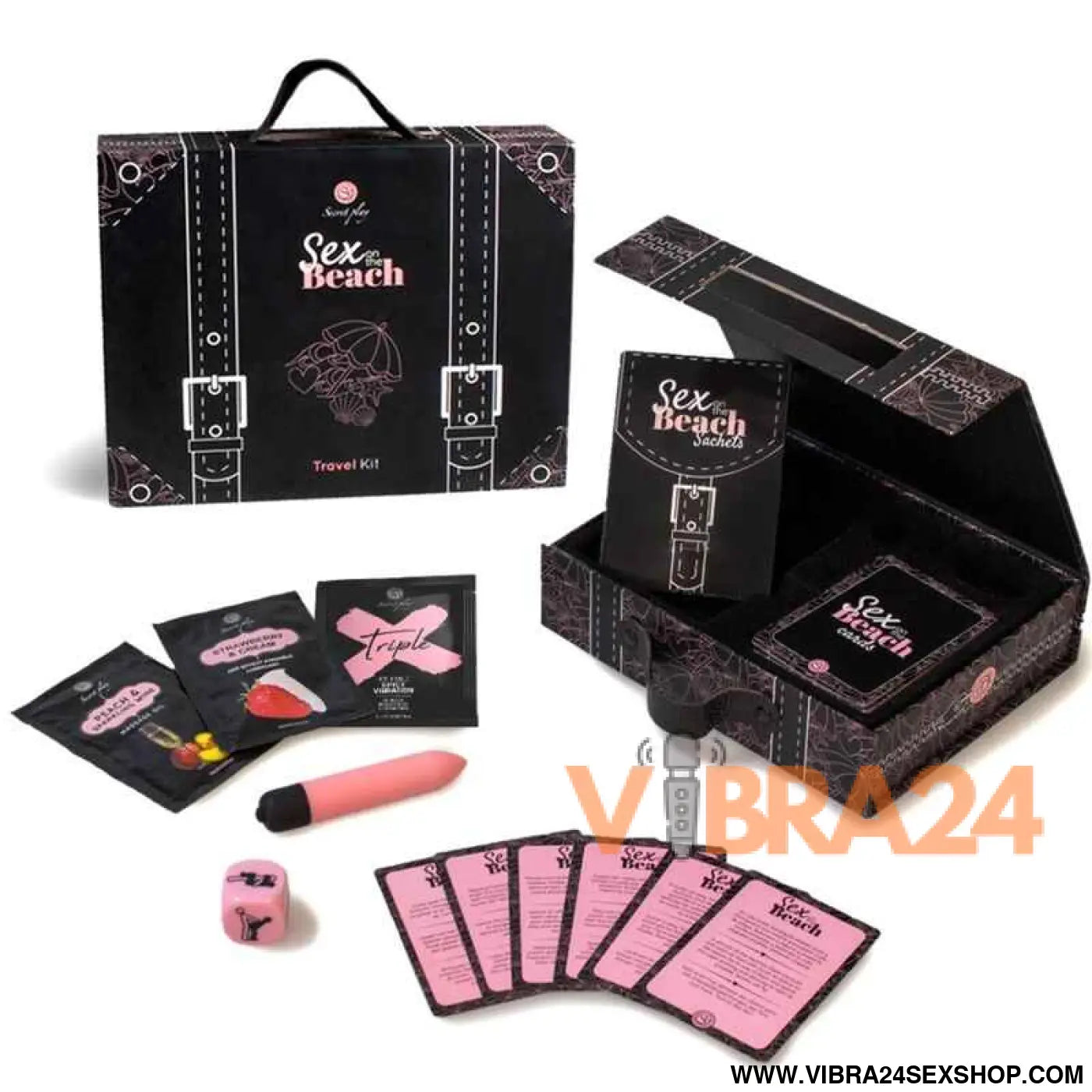 SECRETPLAY - KIT DE VIAGEM SEXO NA PRAIA (ES/EN/DE/FR/NL/PT)