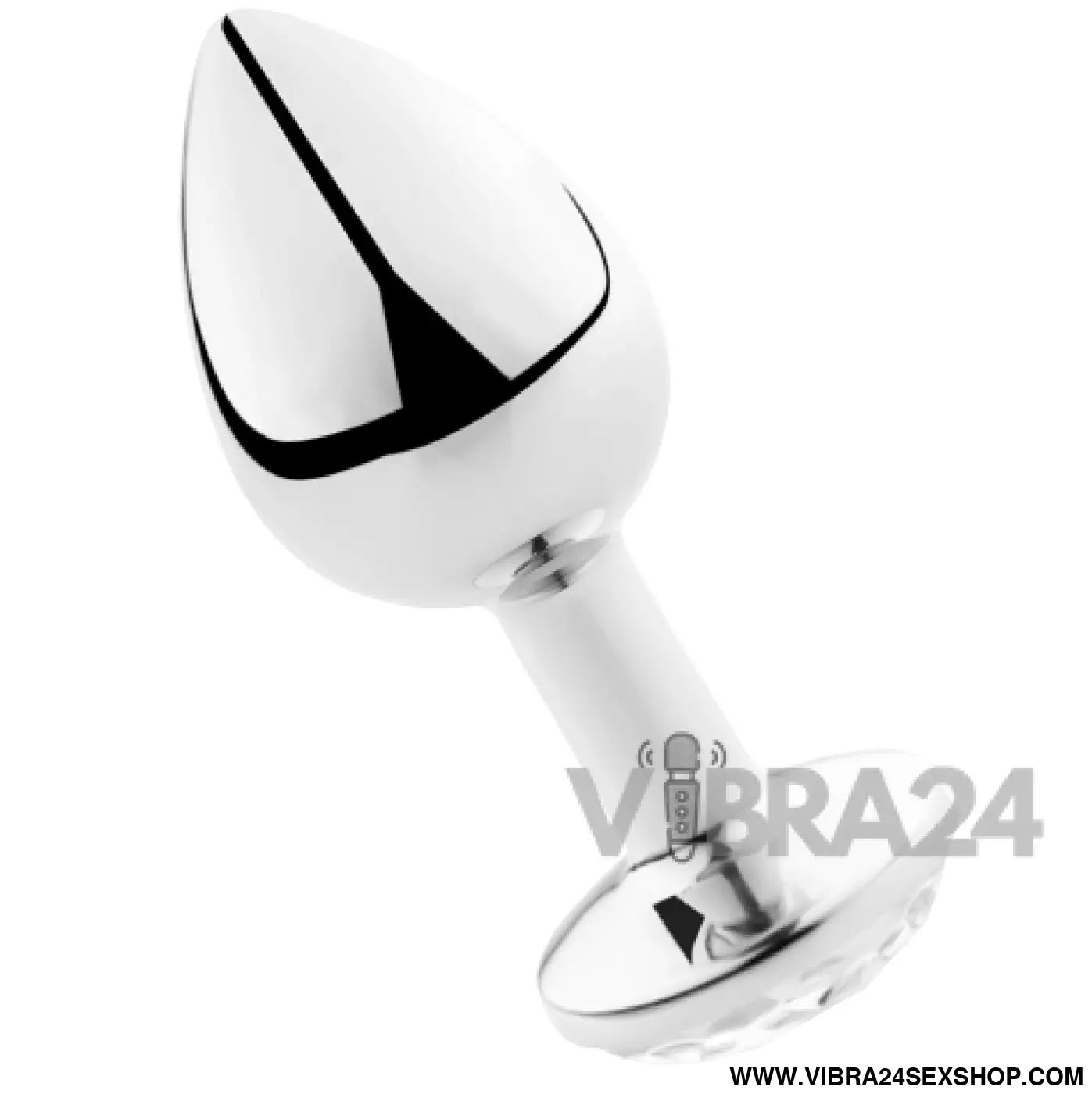SECRETPLAY - PLUG ANAL ALUMÍNIO TRANSPARENTE 7CM