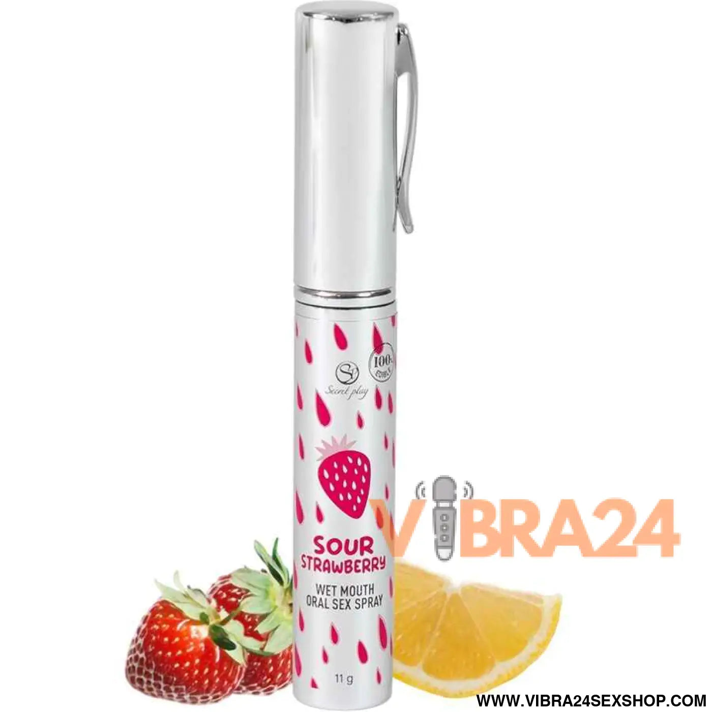 SECRETPLAY - SPRAY PARA SEXO ORAL COM SABOR DE MORANGO AZEDO