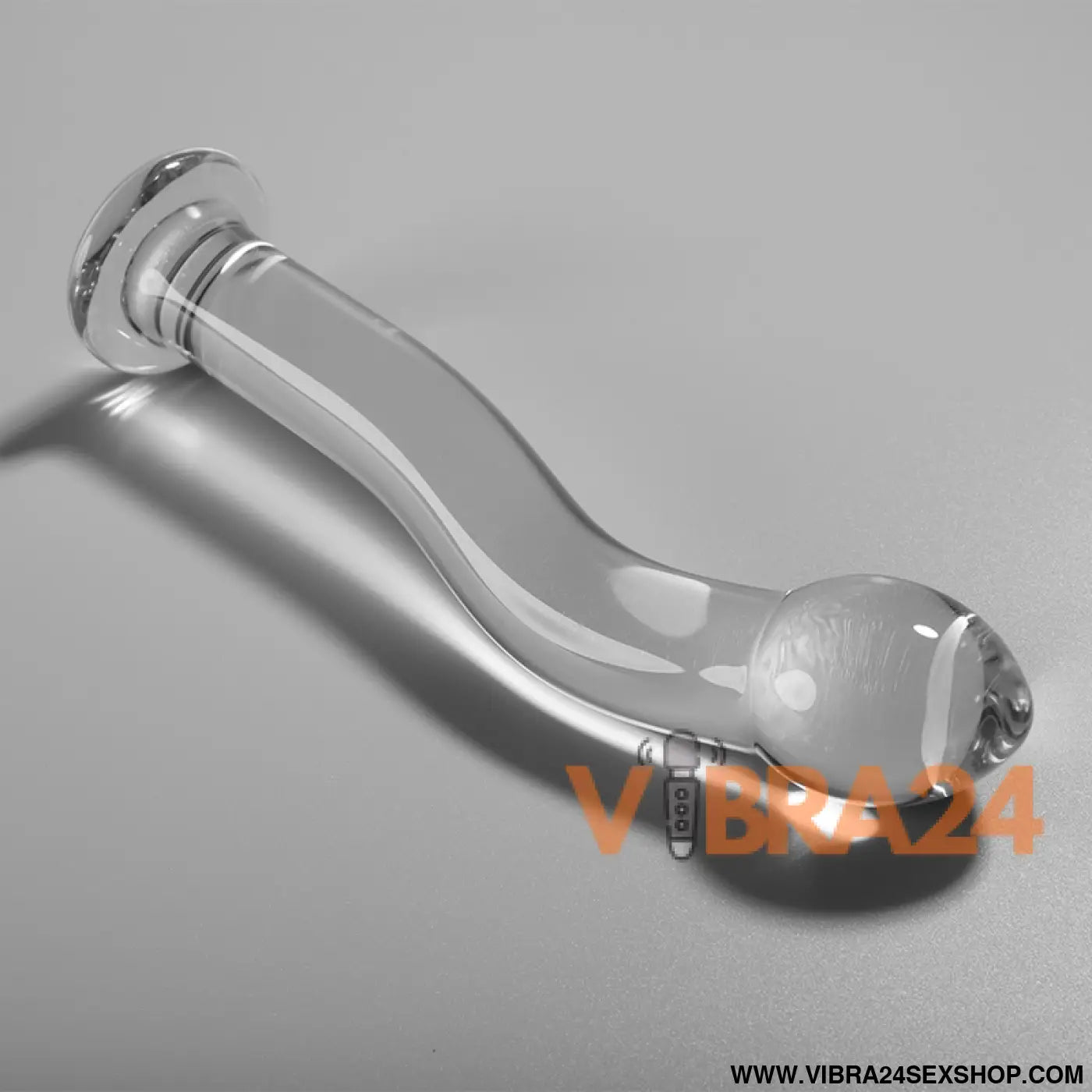 SÉRIE NEBULA BY IBIZA - MODELO 18 DILDO VIDRO BOROSILICADO TRANSPARENTE 18.5 CM -O- 3.5