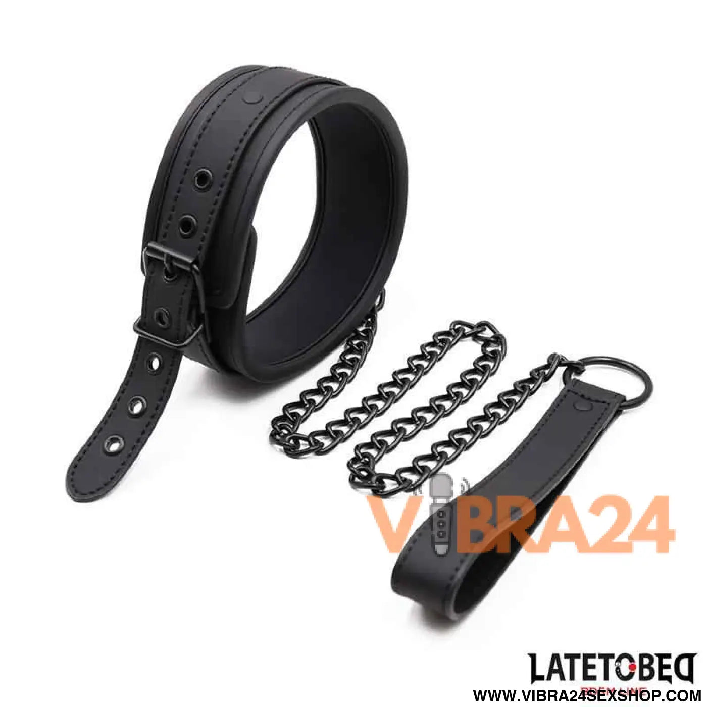 Set Collar and Leash Neoprene Black