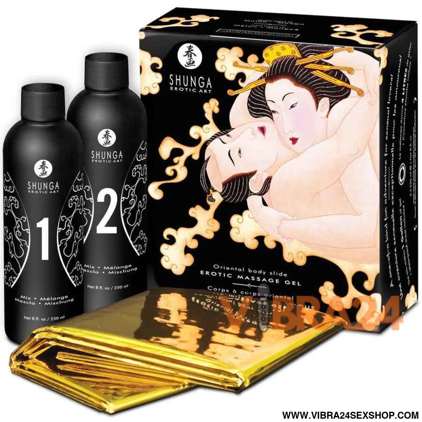 SHUNGA - GEL DE MASSAGEM ERÓTICO CORPO A MELÃO ORIENTAL MANGA