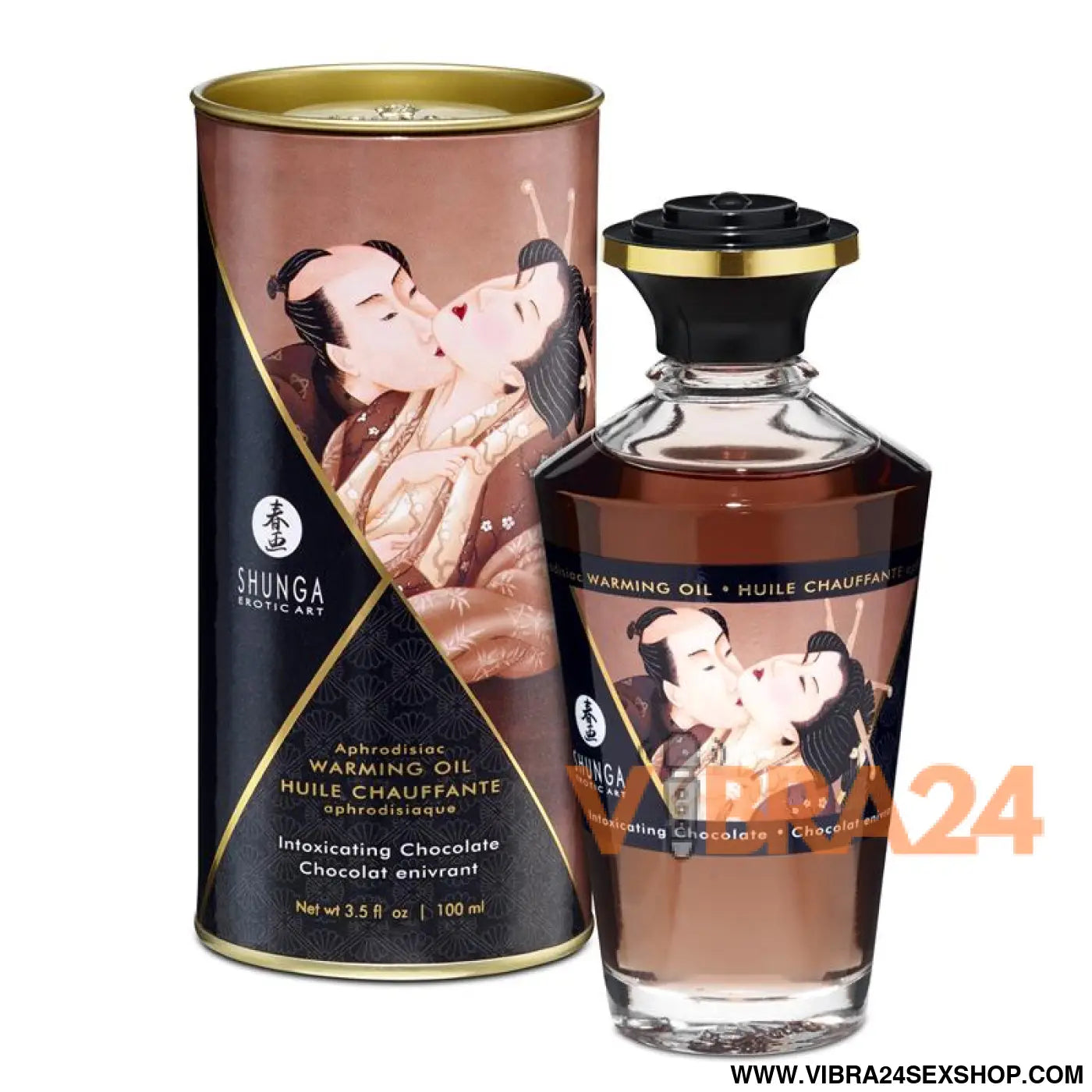 Shunga Warming Massage Oil Chocolate Aroma