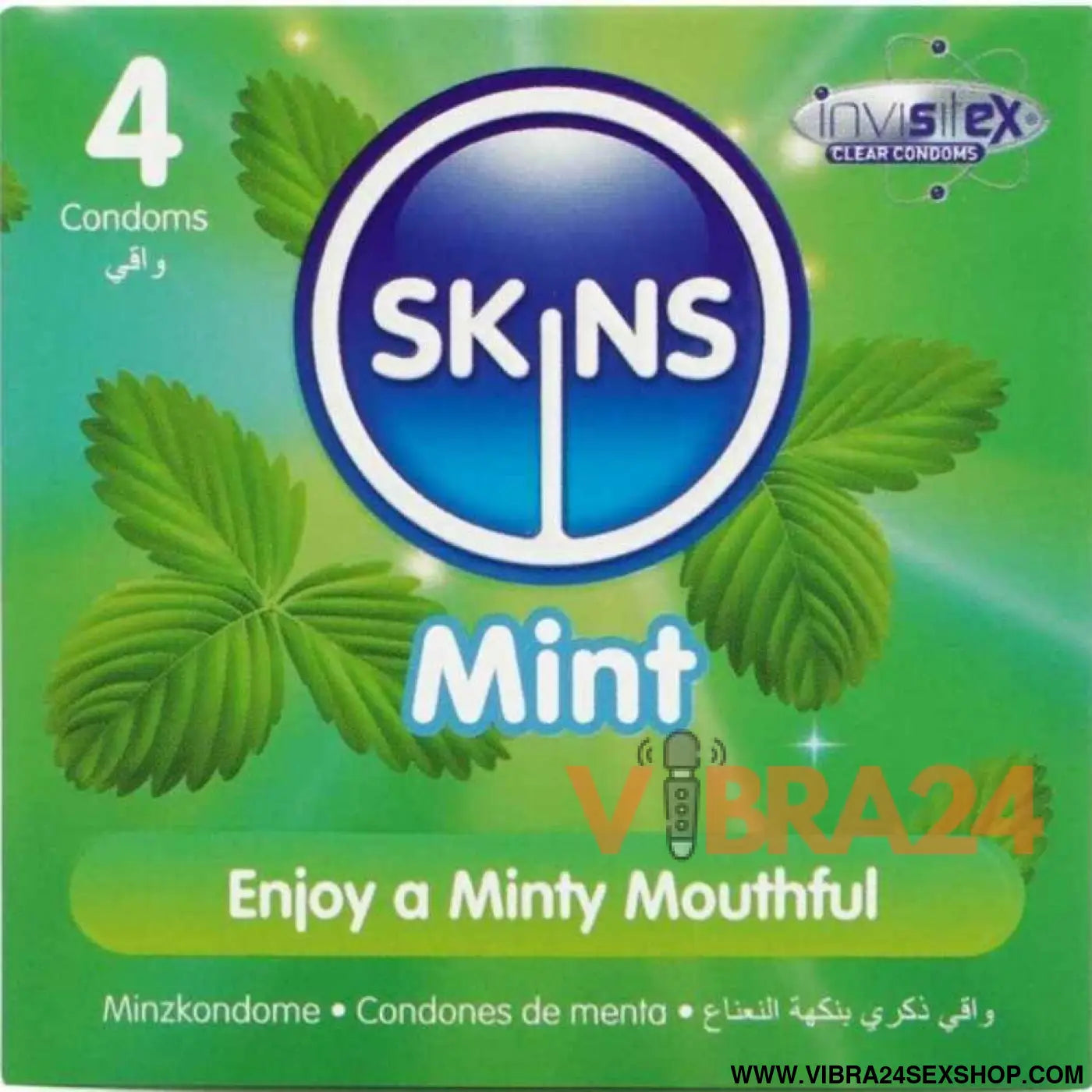 SKINS - PRESERVATIVOS MINT PREMIUM PACOTE 4