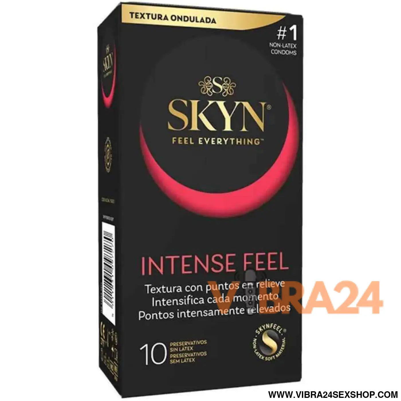 SKYN - PRESERVATIVO TEXTURIZADO DE SENSAÇÃO INTENSA COM DESIGN ONDULADO 10 UNIDADES