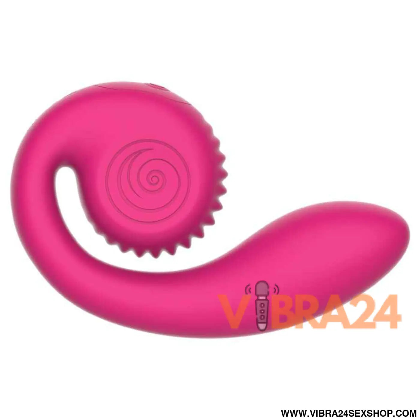 SNAIL VIBE - GIZI LITE VIBRADOR ROSA DUPLO PARA PONTO G E CLITÓRIS