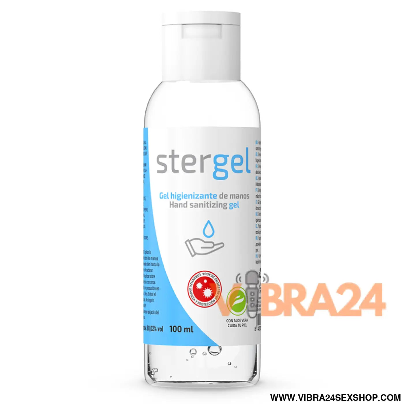 STERGEL - GEL HIDROALCOÓLICO DESINFETANTE DE MÃOS ALOE VERA 100ML