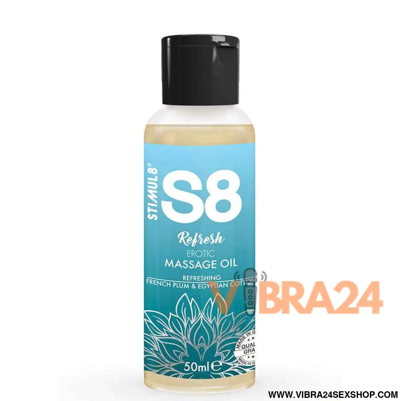 STIMUL8 - S8 REFRESH ÓLEO DE MASSAGEM ERÓTICO ALGODÃO 50 ML