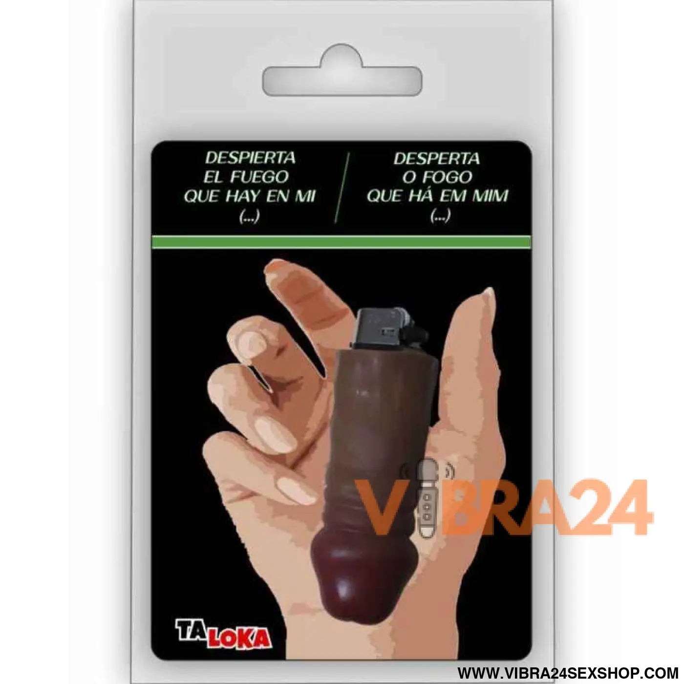 TALOKA - FANTSTICO LEVE EM FORMA DE PÊNIS COR MULATO 100% RECARREGVEL