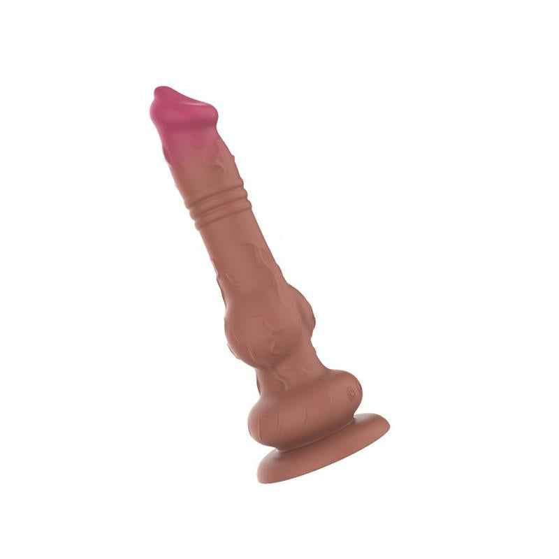 Thrusting and Vibrating Dildo 22.5 cm