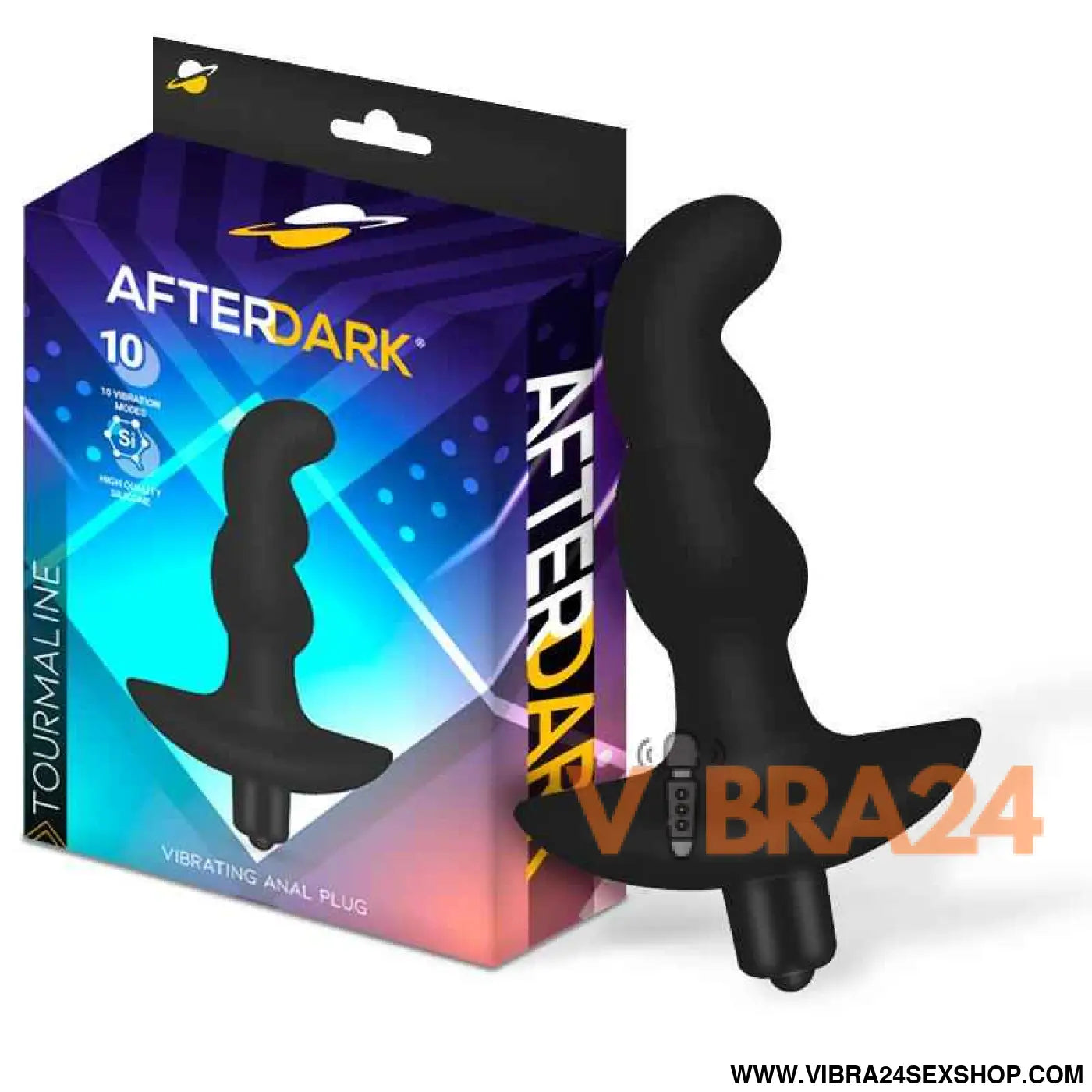 Tourmaline Vibrating Anal Plug