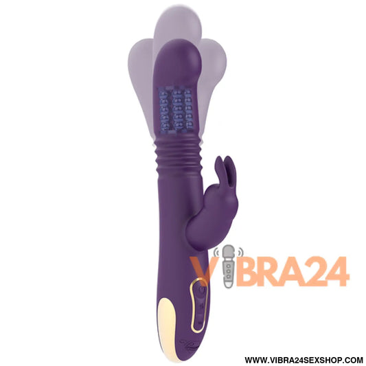 TREASURE - Vibrador Rabbit Rotativo Bastian Up & Down com Controle Remoto WATCHME