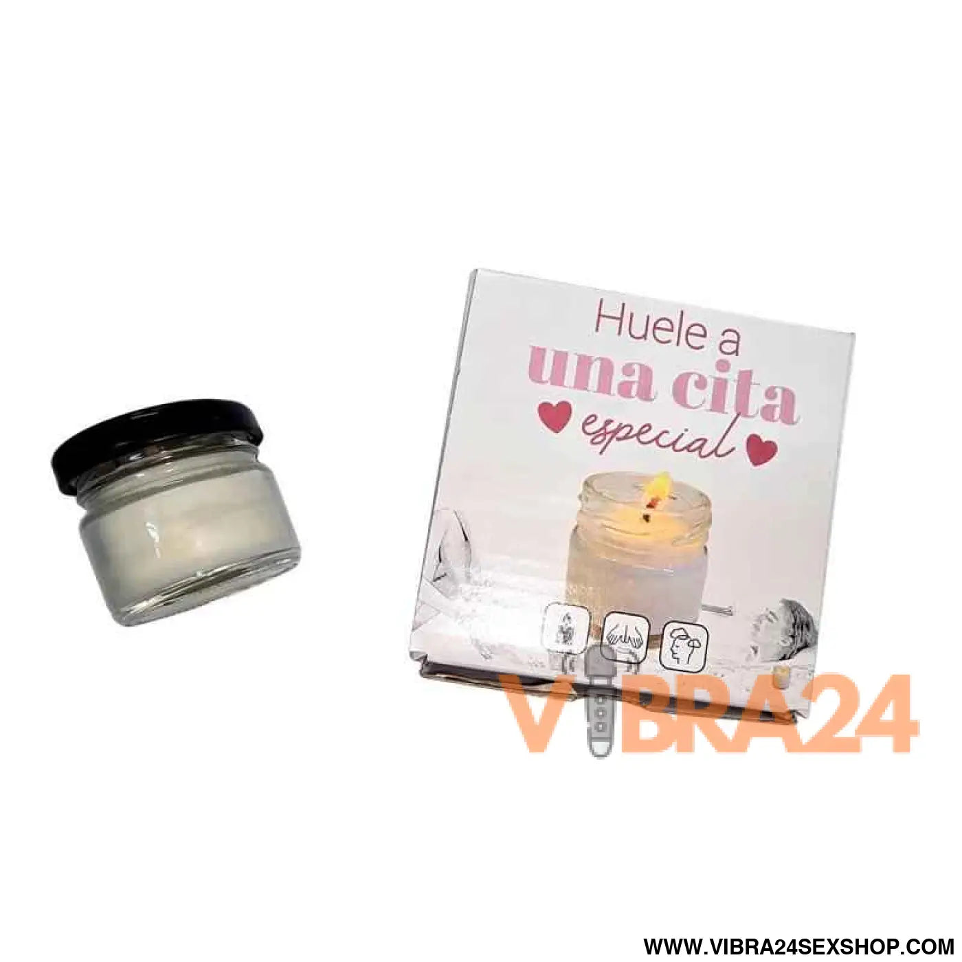 vainilla-scented massage candle