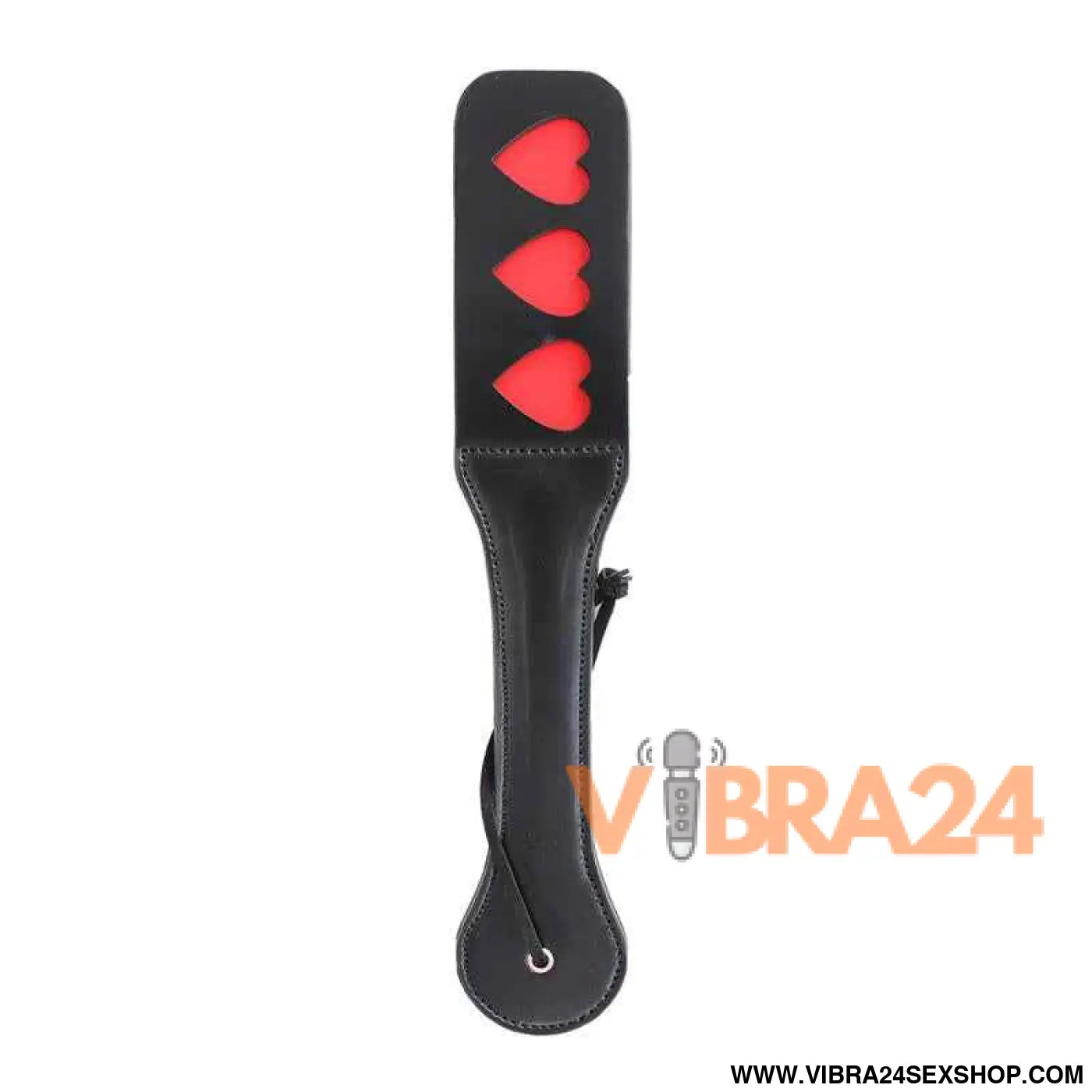 Vegan Leather Paddle with Hearts 32 cm
