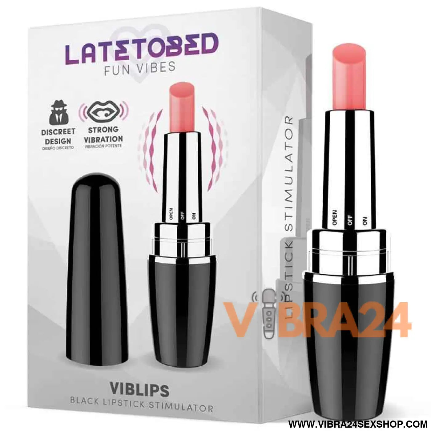 Viblips Lipstick Stimulator Black