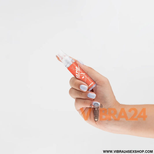 VIBRADOR LÍQUIDO ZZ POP COM AROMA PÊSSEGO 10ML CRUSHIOUS