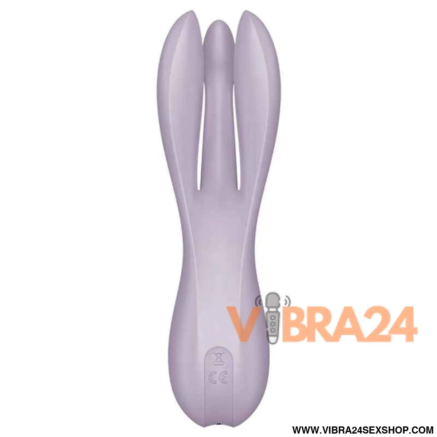 SATISFYER - VIBRADOR THREESOME 2 VIOLETA - VIBRA24 SEXSHOP