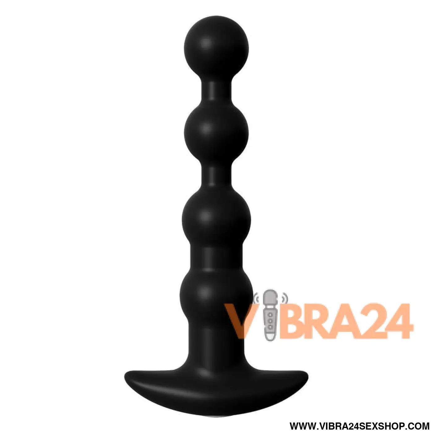 Vibrating Anal Beads Black