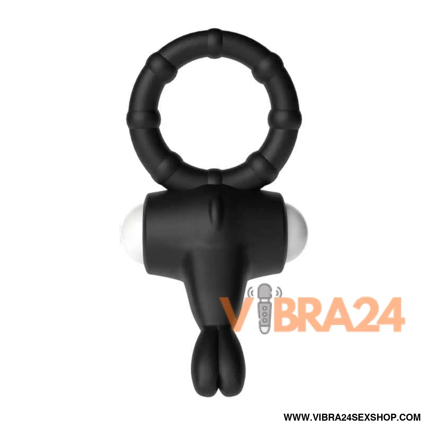 Vibrating Cockring Power Clit Black