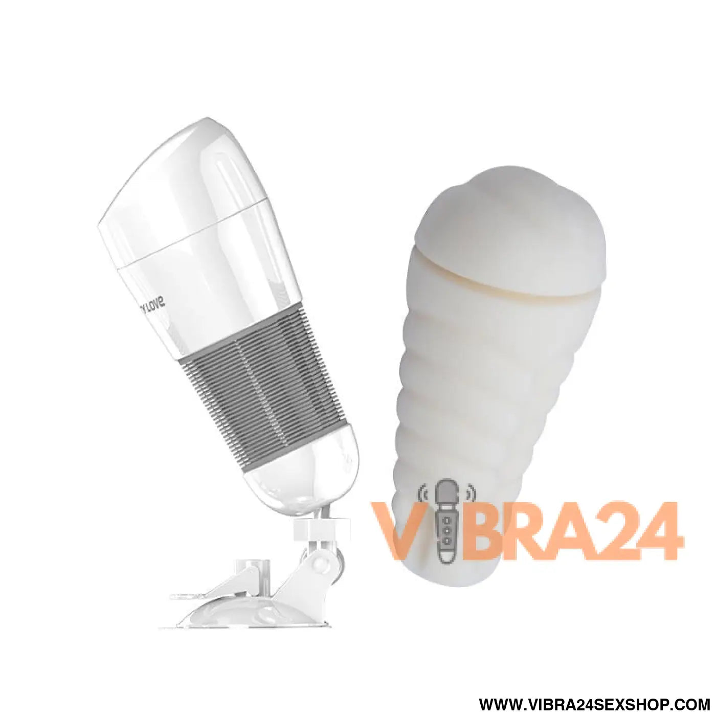 Vibrating Masturbator Hedy White Vagina