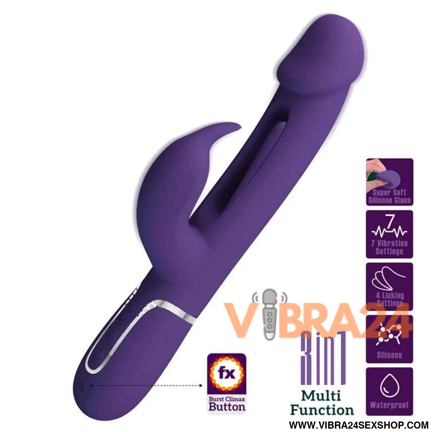 Vibrator with Licking Kampas