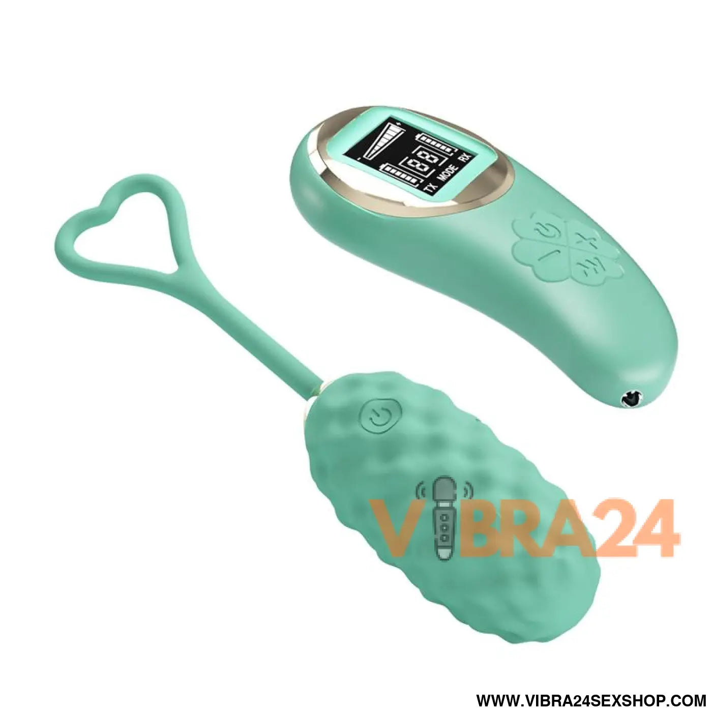 Vivian Vibrating Egg with Digital Screen Remote Control Green