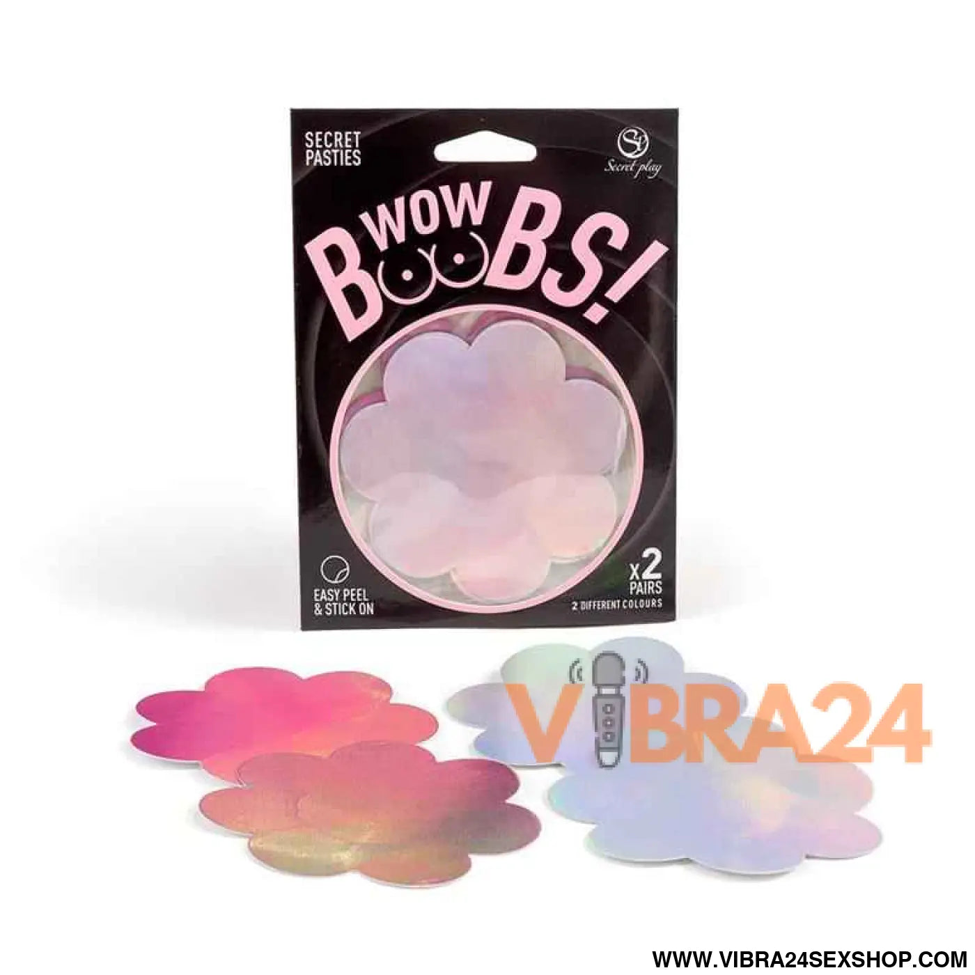 Wow Boobs! Nipple Covers Flower Shapped Holographic