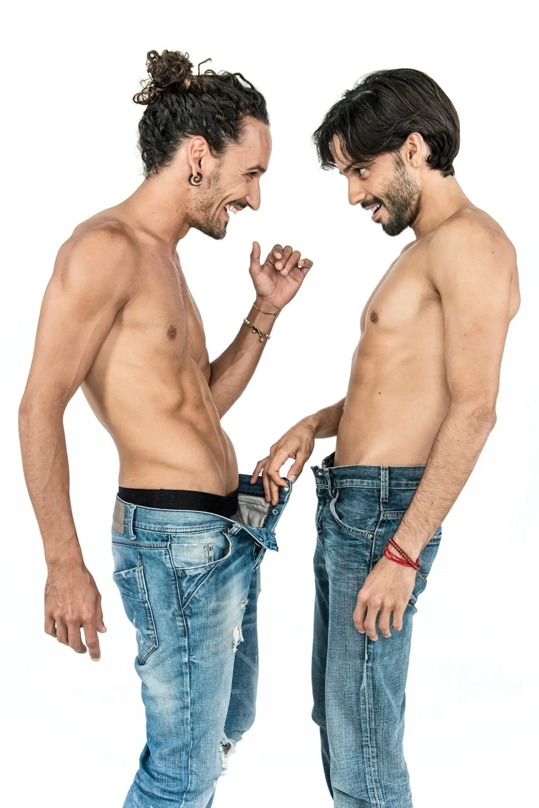 a couple of men standing next to each other
