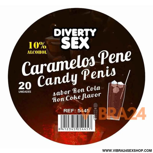 20 Pedras em forma de pénis sabor Ron Cola