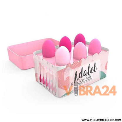 Kit de 6 bolas kegel silicone para o pavimento pélvico Adalet