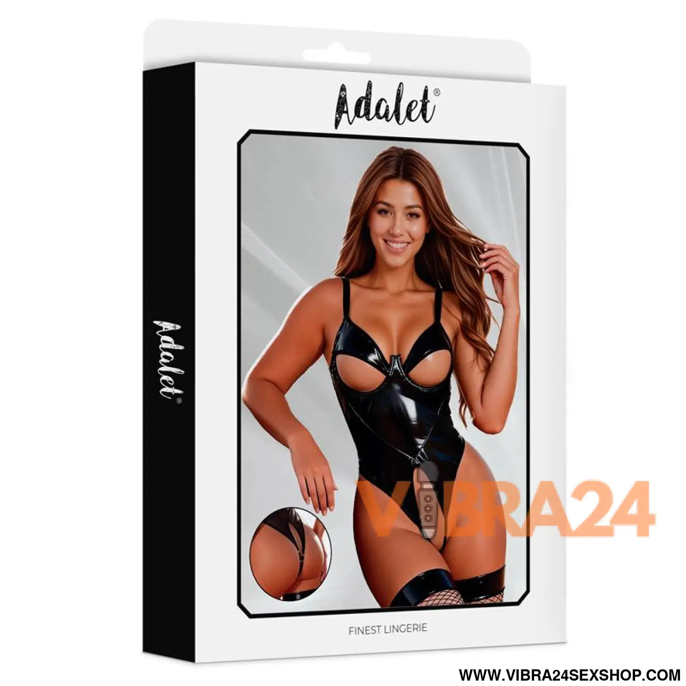 Araminta Open Teddy Preto Sexy - Adalet Lingerie