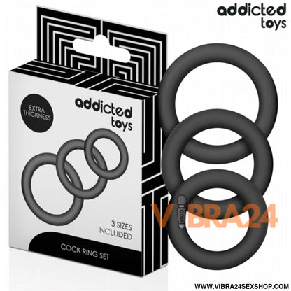 ADDICTED TOYS - Anéis de Silicone Modelo 1 para Brinquedos: Conforto e Diversão com Anel de Silicone - VIBRA24 SEXSHOP