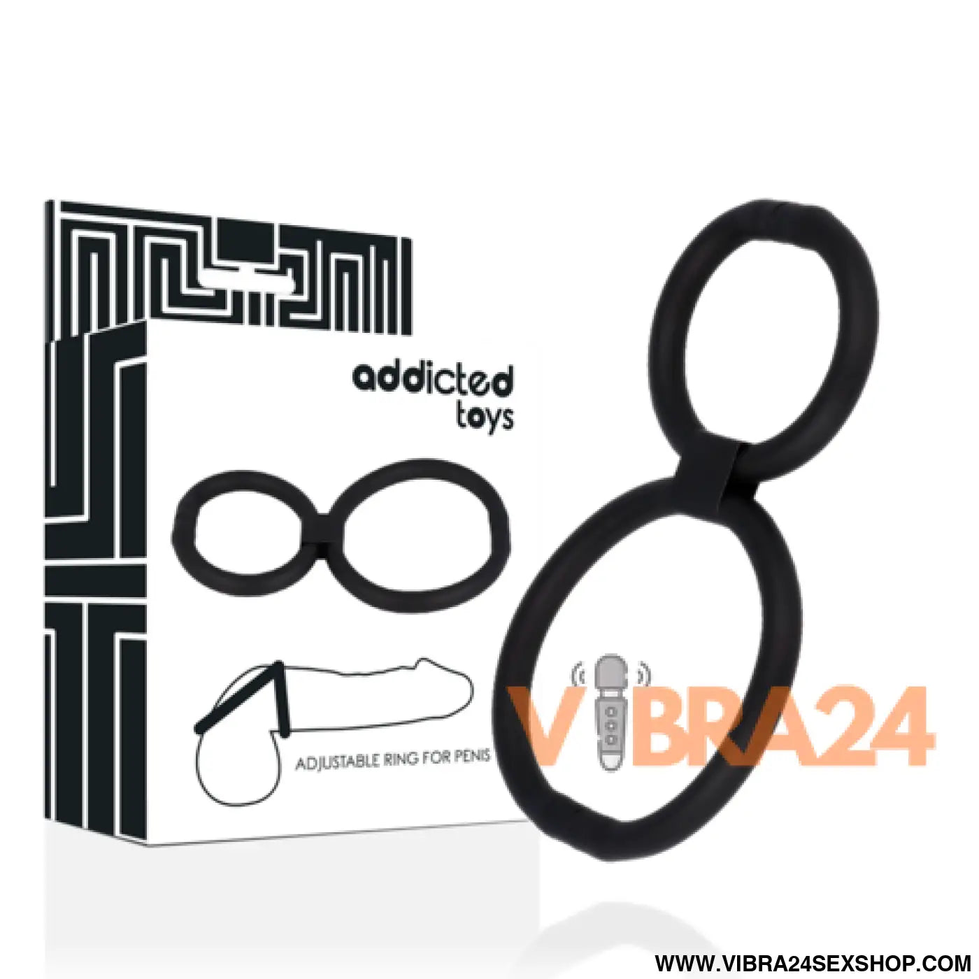 ADDICTED TOYS - Anel Ajustável para Pénis de Alta Qualidade - VIBRA24 SEXSHOP