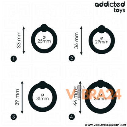ADDICTED TOYS - Anel de Silicone Pressão: Conjunto de Anéis para Estímulo e Prazer - VIBRA24 SEXSHOP