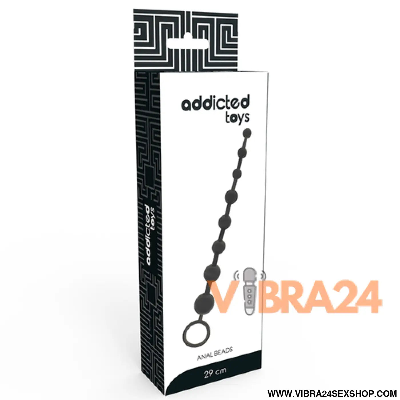 ADDICTED TOYS - Contas Anais Pretas 29 cm para Prazer Aumentado