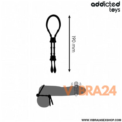 ADDICTED TOYS - Corda de Silicone para Pénis Ajustável para Conforto e Prazer - VIBRA24 SEXSHOP