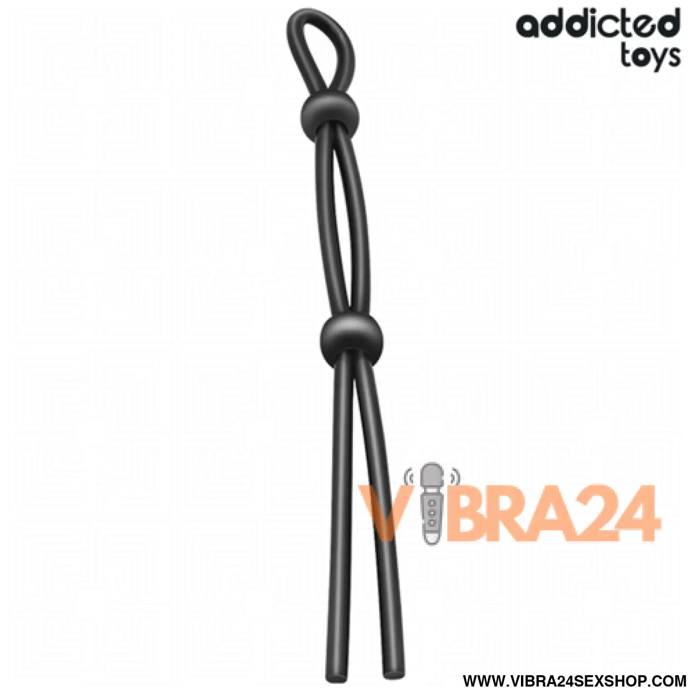 ADDICTED TOYS - Corda de Silicone para Pénis de Alça Dupla - VIBRA24 SEXSHOP