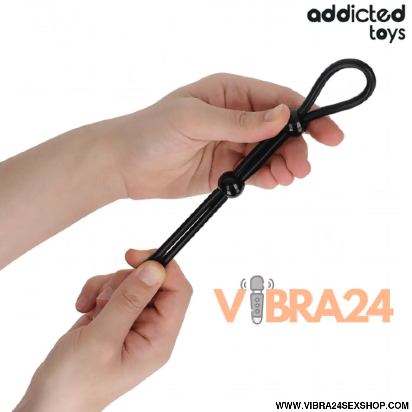 ADDICTED TOYS - Corda de Silicone para Pénis de Alça Dupla - VIBRA24 SEXSHOP