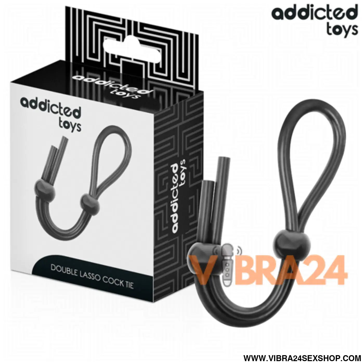 ADDICTED TOYS - Corda de Silicone para Pénis de Alça Dupla - VIBRA24 SEXSHOP