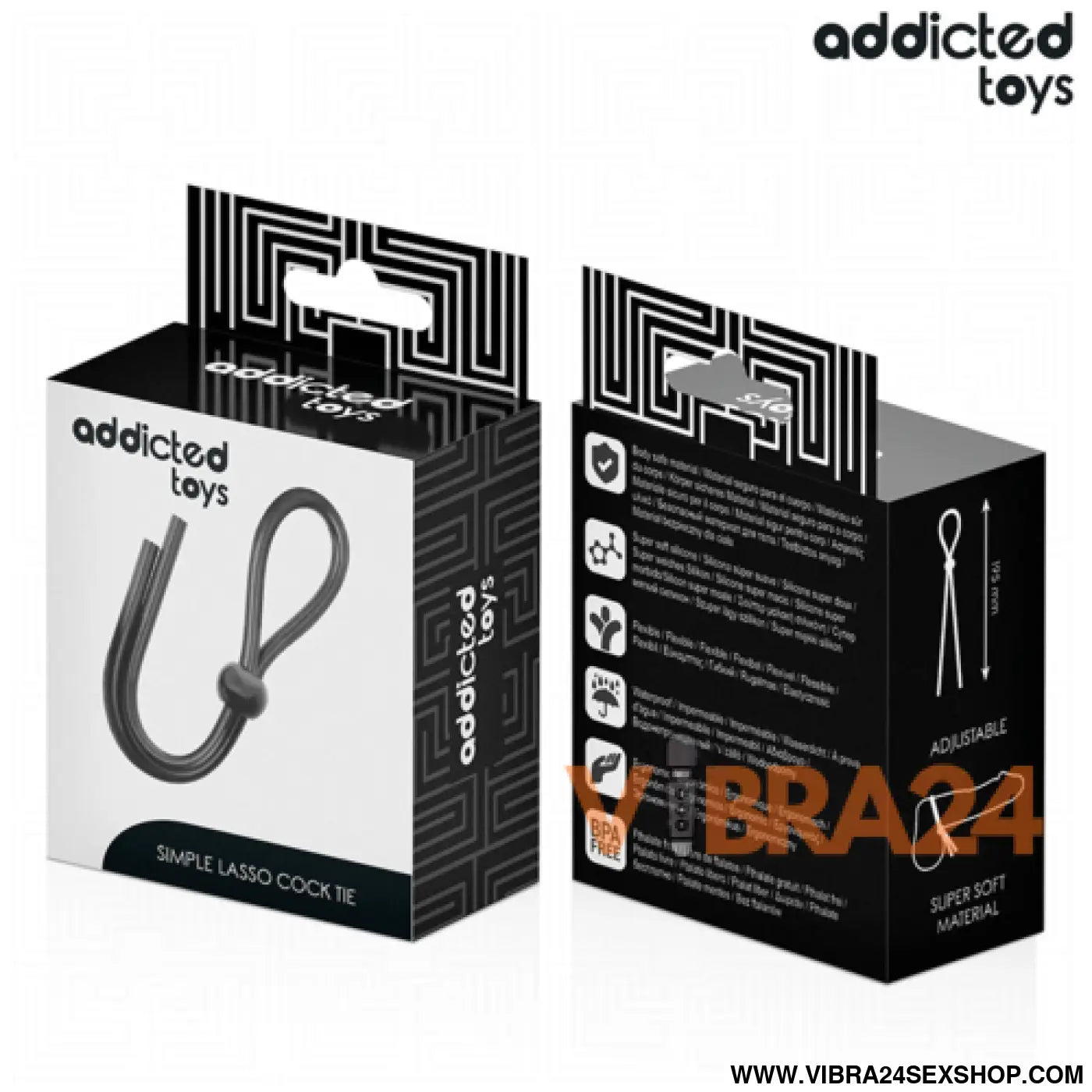 ADDICTED TOYS - Corda de Silicone para Pénis de Alça Única - VIBRA24 SEXSHOP