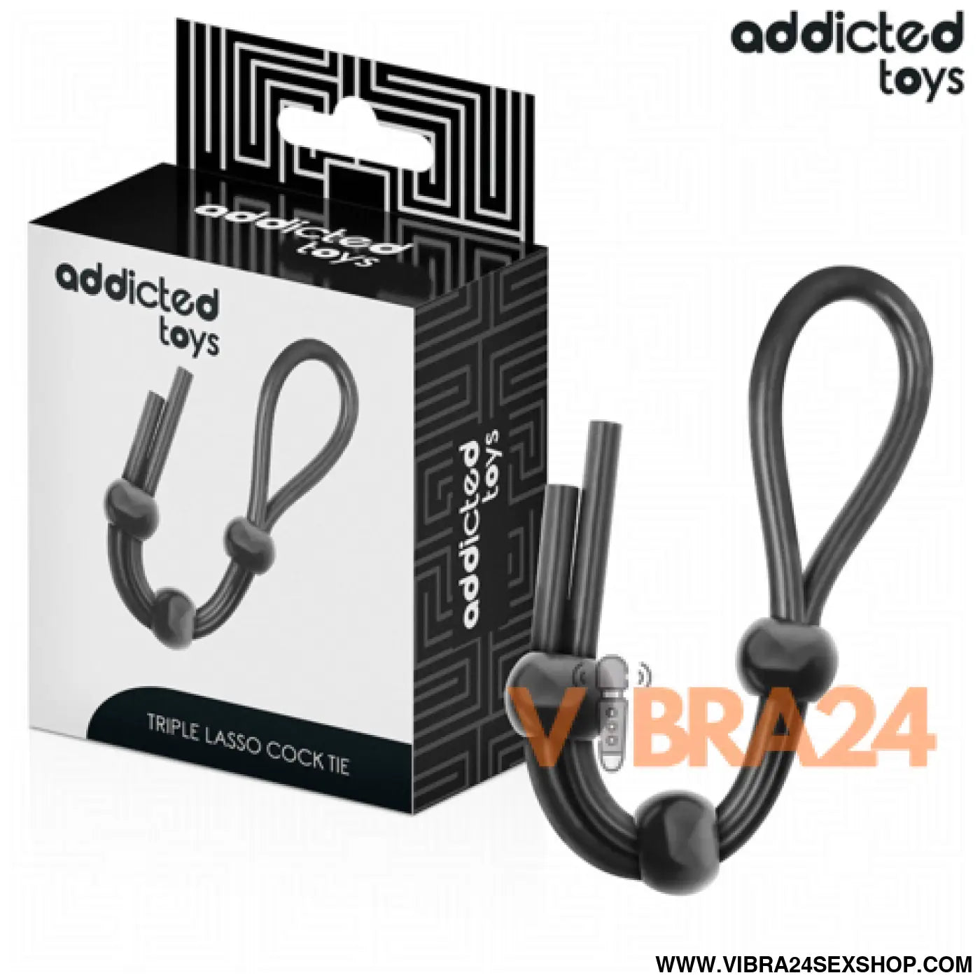 ADDICTED TOYS - Corda de Silicone para Pénis de Triplo Loop para Aumento de Prazer - VIBRA24 SEXSHOP