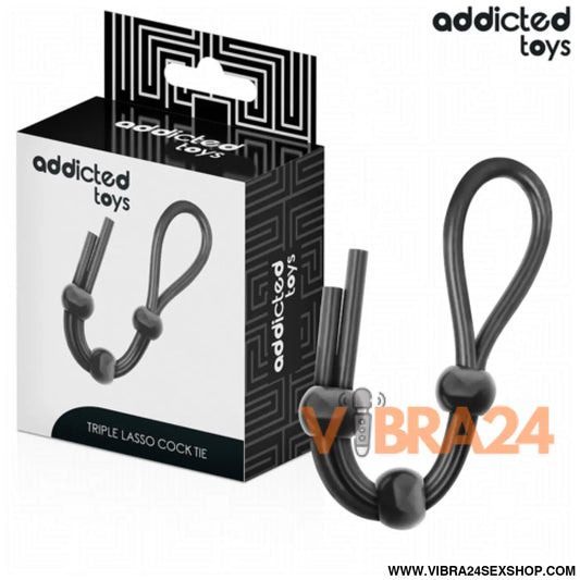 ADDICTED TOYS - Corda de Silicone para Pénis Triplo Loop Aumento Prazer
