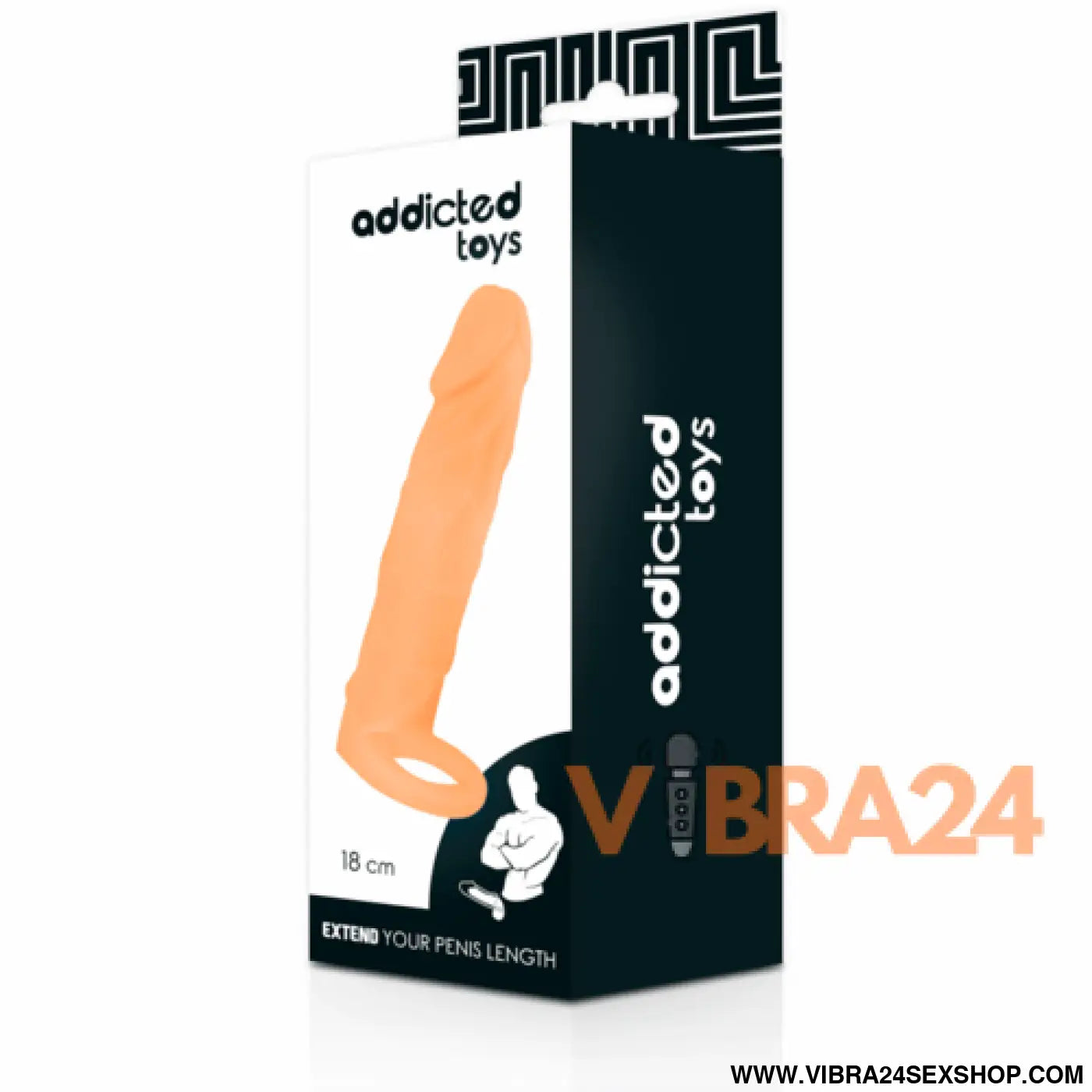 ADDICTED TOYS - Extensor de Pénis 18 cm para Aumentar o Tamanho - VIBRA24 SEXSHOP
