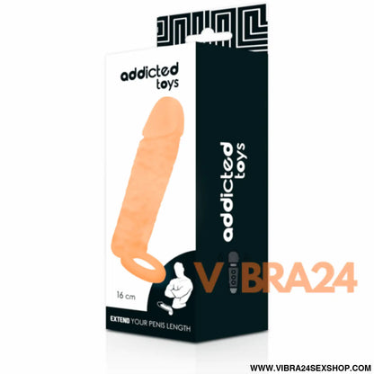 ADDICTED TOYS - Extensor Peniano 16 cm para Aumento de Tamanho - VIBRA24 SEXSHOP