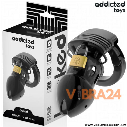 ADDICTED TOYS LOCKED - GAIOLA PARA PÊNIS CHASTITY DEPHHS 7,5 CM