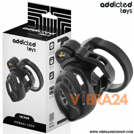 ADDICTED TOYS LOCKED - GAIOLA PARA PÊNIS COM TRAVA ETERNA 9 CM