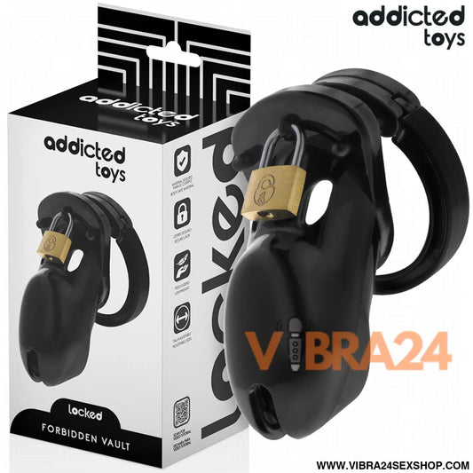 ADDICTED TOYS LOCKED - GAIOLA PARA PÊNIS FORBIDDEN VAULT 10 CM
